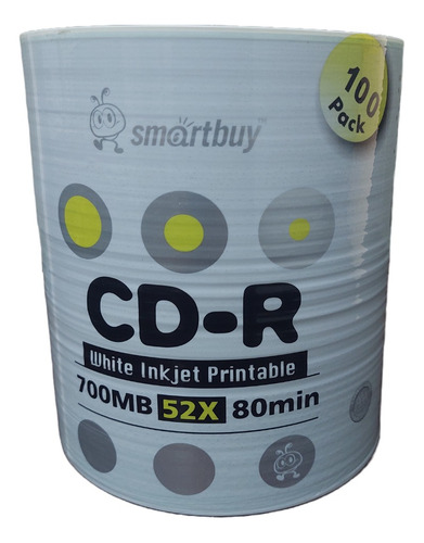 Cd-r Smartbuy 700mb 52x 80min. - Unidad a $900