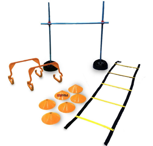 Imagen 1 de 10 de Kit Entrenamiento Funcional Valla Cono Escalera Coordinacion