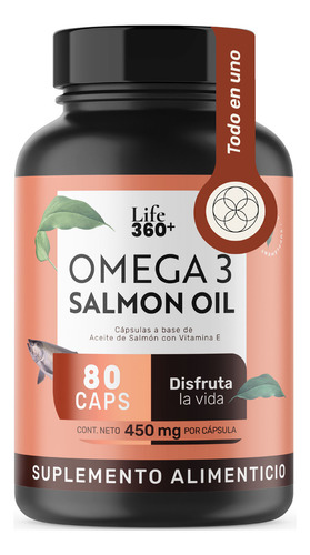 Suplemento En Cápsula Life360+ Life 360+ Omega 3 Epa Y Dha X 450mg