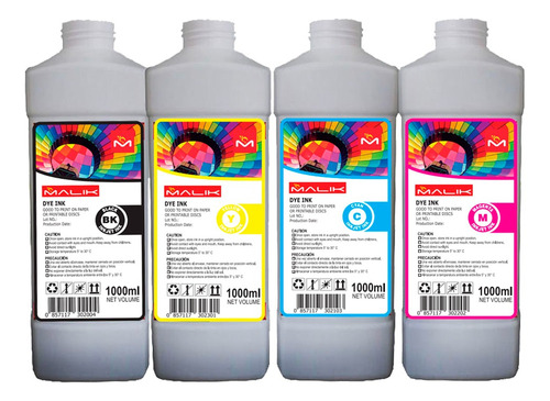 Pack 4 Lt + Botellas Para Brother Bt5001cmy D60bk Dcp-t420w