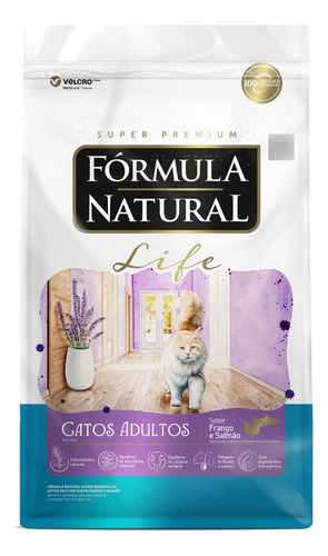 Ração Formula Natural Life Gato Adulto Frango E Salmão 1kg