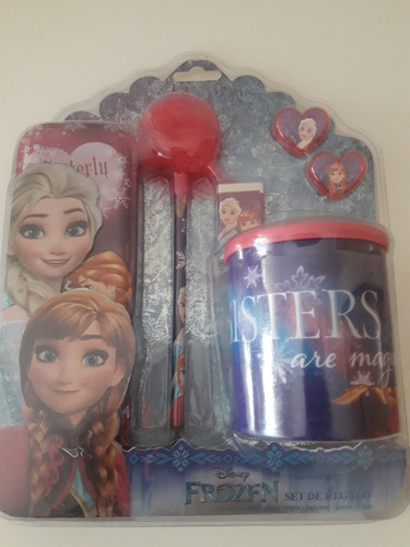 Kit Escolar Escritorio Regalo Frozen