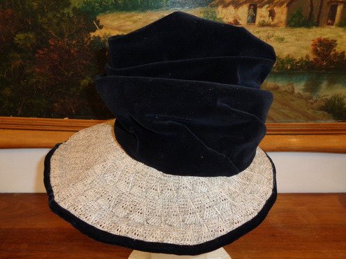 Imagen 4 de 9 de Antiguo Sombrero De Pana Década Del 30