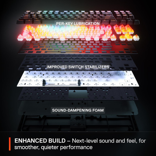 Teclado Steelseries Apex Pro Tkl Gen 3 Blanco Omnipoint 3.0