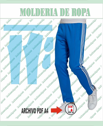 Molderia Imprimible En Pdf A4 Pantalon Hombre