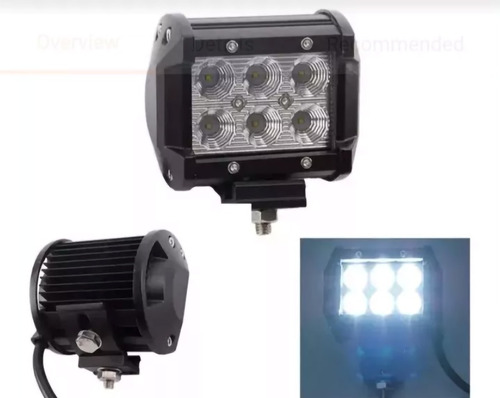 Luz Faro Led 18w, Alta Intensidad 4x4 