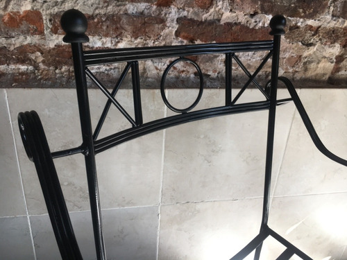 Sillon De Hierro Forjado X2 Unidades Romano Jardin Balcon