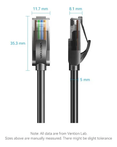 Cable De Red Rj45 Cat5e Ethernet Patch 0.5 M Vention