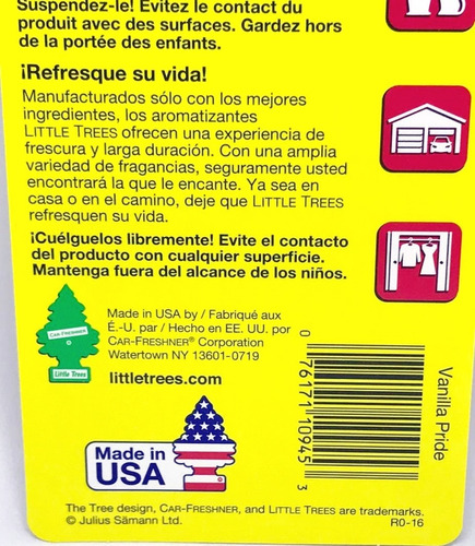 Imagem 3 de 4 de 2 Little Trees Aromatizante Cheirinho Carro Vanilla Eua