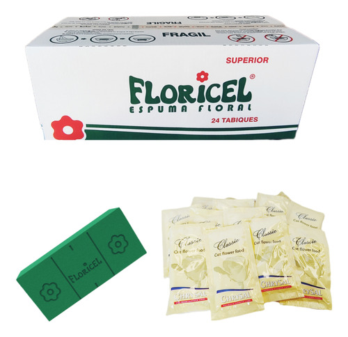 Floricel Foam 24 Pcs Más Alimento Floral 