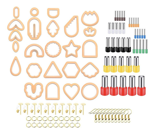 114 Piezas De Cortadores For Aretes De Arcilla Polimérica