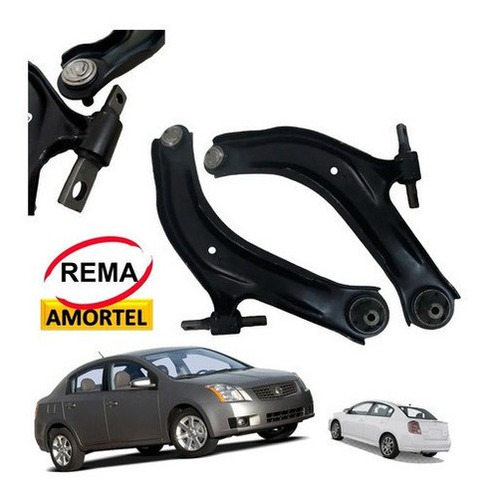 Imagem 2 de 7 de Bandeja Balança Nissan Sentra 2007 2008 2009 2010 2013 Par