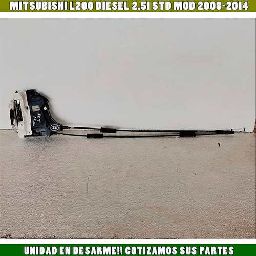 Chapa Puerta Trasera Izq. Mitsubishi L200 Mod 08-12