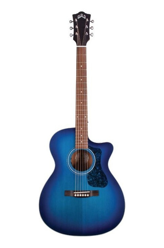 Guild Guitars Om-240ce Orchestra Acoustic-el Dark Blue Burst