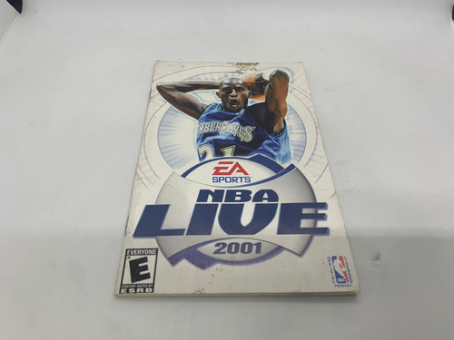 Manual Do Jogo Nba Live 2001 De Playstation 2 Original (Usado)