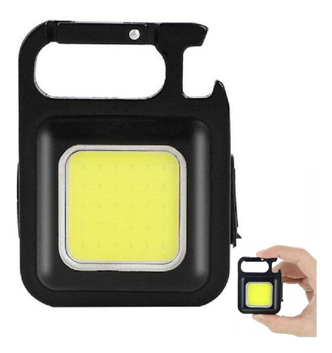 Linterna Led De Llavero Gancho Recargable Portátil Luz Fria