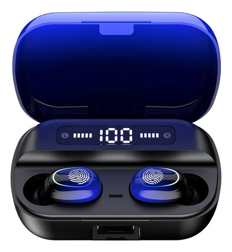 Audífonos Internos Earbuds Inalambricos, Azul | Kinganda