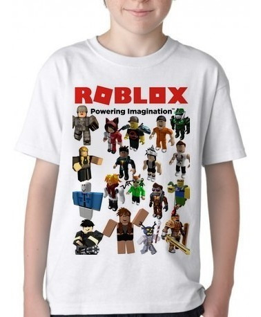 Camiseta Infantil Kids Roblox Skins Personagens Mode Game Jo