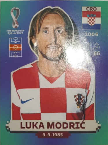 Lamina De Lula Modric (cro13) Mundial Qatar 2022 Panini