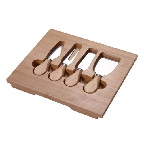 Cuchillo De Queso 5pc Set De Acero Inoxidable Con La Diaposi