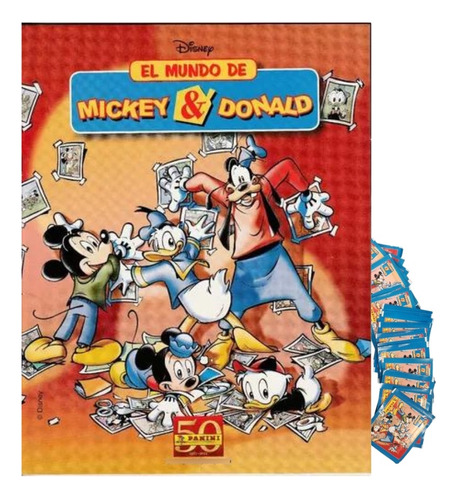 Álbum + 50 Sobres Mickey Y Donald.