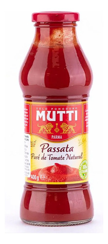 Passata Puré De Tomate Natural Mutti 400 Gr