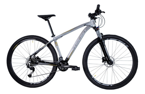 Bicicleta Aro 29 Trust 2x9 Shimano Alivio - Freio Hidraulico Cor Cinza/preto Tamanho Do Quadro 19