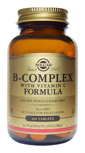 B-complex Vitamina C Solgar X 100 Tabletas