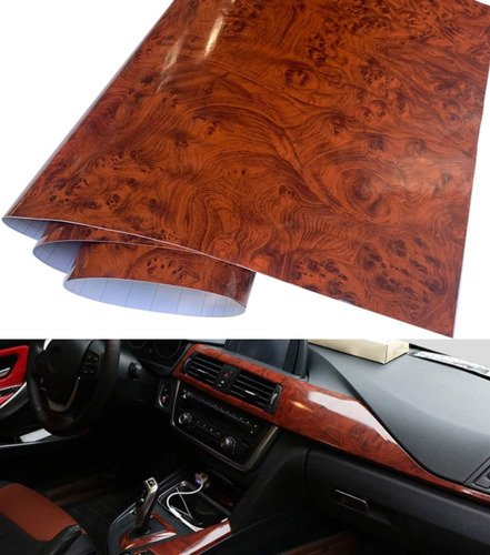 Vinil Para Auto Película De Madera El Interior Impermeable