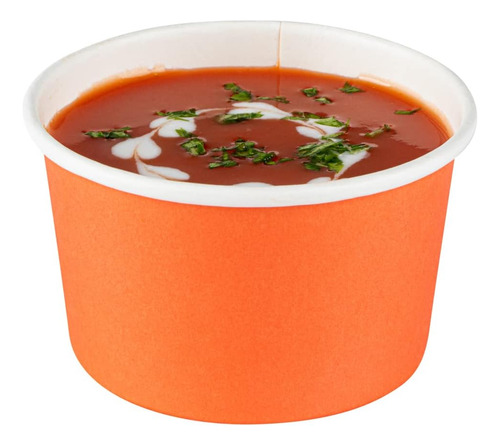 Vasos Para Helado Desechables Restaurantware 148 Ml Naranja