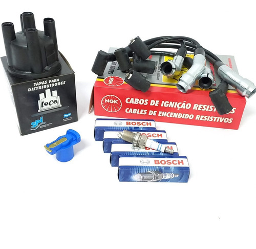 Kit Cable 4bujias Tapa Distribuidor Y Rotor Gol Sav. 1.6 Cht