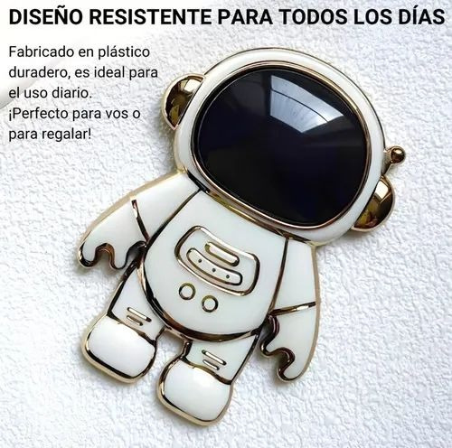 Soporte Ring Pop Para Celular Astronauta Universal Verde Agua
