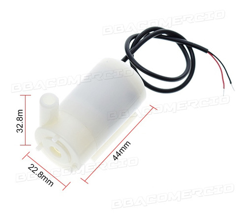 Mini Bomba Água Submersa Jt100 Para Arduino 3v A 6v Dc 120l