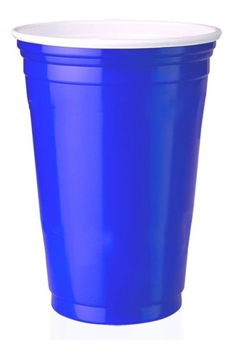 Vaso Eco-plastico Americano 10 Onzas Azul Pack 25 Unidades