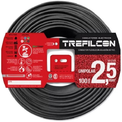  Cable Unipolar Normalizado 2,5mm Trefilcon Rollox100m.color