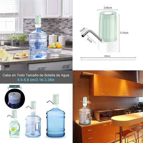Moreka Dispensador De Agua Usb Automático Bomba Recargable
