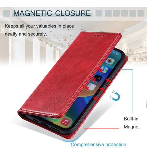 Funda Tipo Cartera Para Teléfono Redmi 13c 12 10 10c 9 11a
