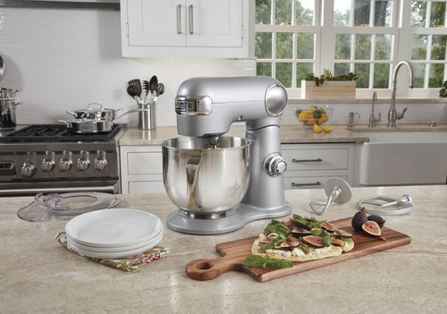 Imagen 7 de 7 de Batidora de pedestal Cuisinart Precision Master SM-50 brushed chrome 120 V