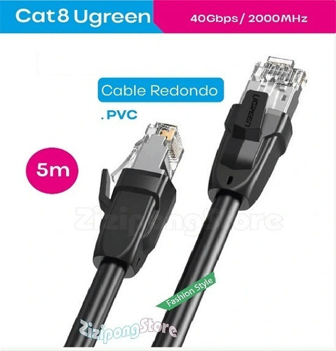 Imagen 1 de 9 de Cable Ethernet Cat 8 Ugreen Original 1.5m, 2m, 3m Stock.