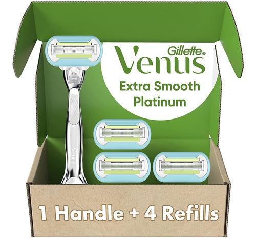 Gillette Venus Cuchillas De Afeitar Platinum Extra Suaves Pa