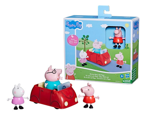 Peppa Pig Juguete En El Auto Con Peppa Hasbro