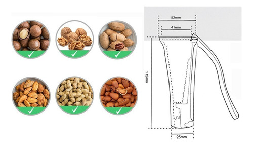 Cascanueces Pinza Abridor De Nueces Avellanas