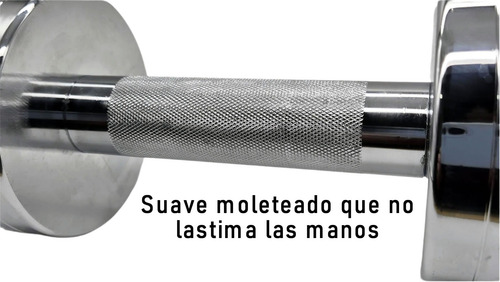 Mancuerna Cromada Importada 7,5 Kg - Por Unidad