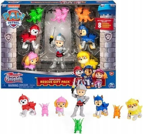 Paw Patrol Rescue Gift Pack Rescue Knights 8 Figuras