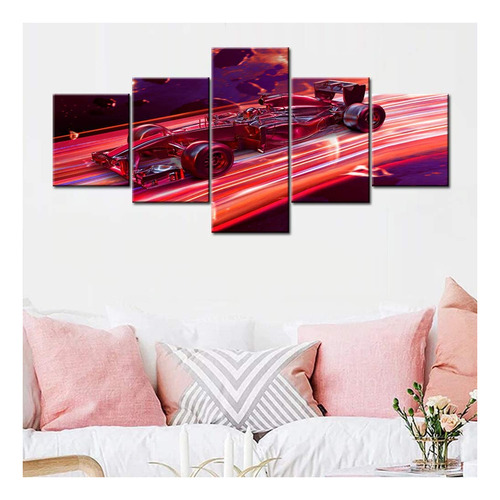 F1 Canvas Wall Art Racing Car Painting Artwork Prints Ã...