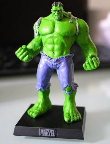 Figura De Plomo Marvel Eaglemoss Hulk Verde Y Hulk Gris Var. (Usado)