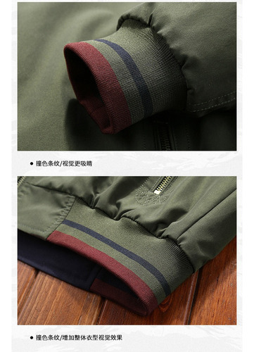 A Chaqueta Juvenil Informal Con Cuello Levantado Reversible