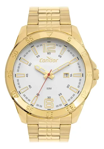 Relógio Condor Masculino Drive Dourado - Co2115ncg/4k Prata Dourado Dourado