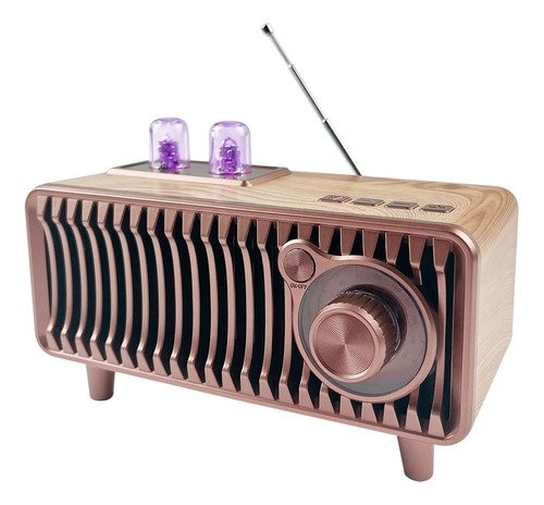 Cyboris Altavoz Bluetooth Retro, Radio Vintage Radio Fm 20w