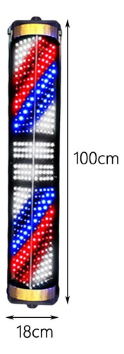 Luz Led Giratoria Para Poste De Borde Áureo De 1 M